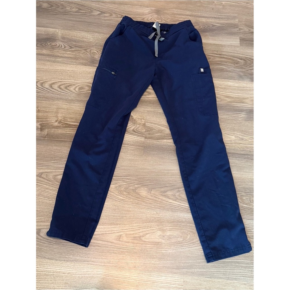 Figs Yola High Rise Slim Scrub Pant Navy Blue Women's size XXS
